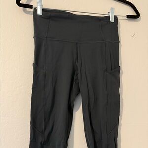 Lululemon fast and free tight 25” charcoal grey
